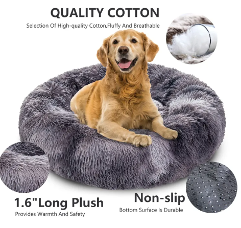The Cloud-Cuddler™️ Orthopedic Donut Bed.